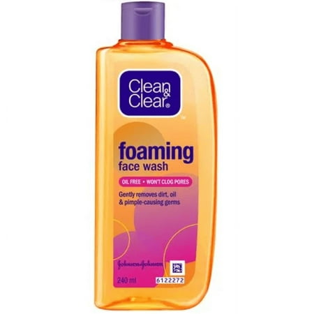 Clean & Clear Foaming Facewash for Oily Skin, Brown, 240ml
