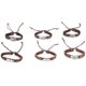 thumbnail image 4 of Juego de 2 pulseras de cuero trenzado tejido ajustable multicapa Punk cuerda para hombres y mujeres pulsera Retro Unisex conjunto de pulseras ANGGREK Otros, 4 of 8