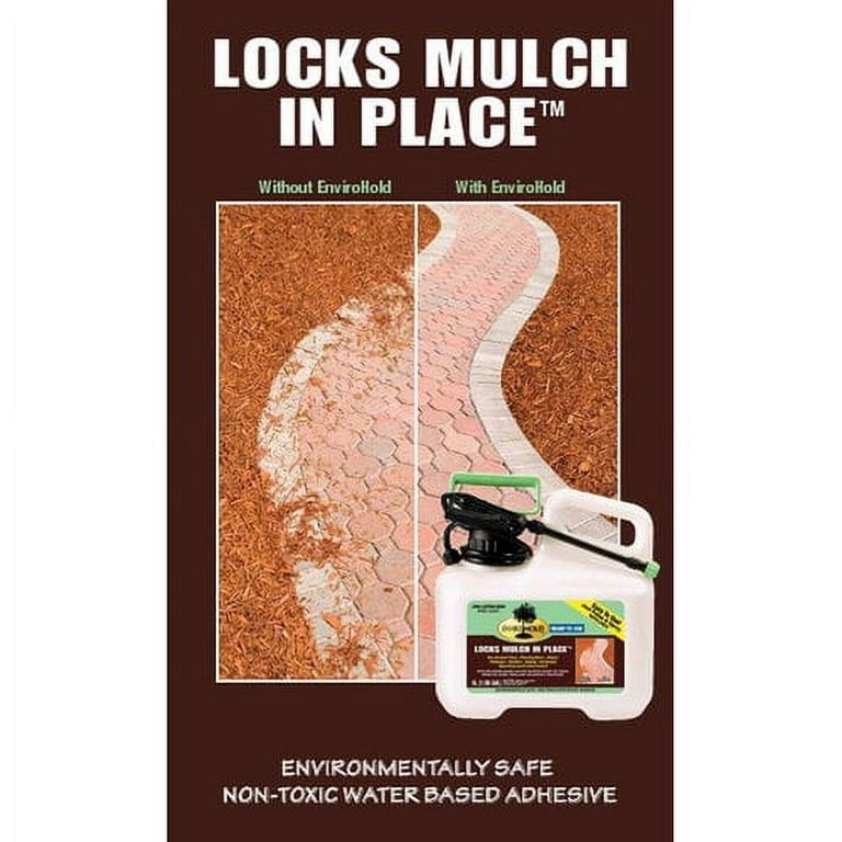 Mulch Glue - Concentrated Quart (32oz) - Glues & Locks Mulch, Pine Straw,  Dust & Dirt - Professional Grade Landscape Glue