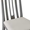 thumbnail image 6 of Castle Place Contemporary Wooden Dining Chair,Set of 2, Grey, 6 of 8