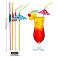 thumbnail image 4 of Sombrillas, pajitas para beber, decoraciones para fiestas hawaianas, cócteles en la playa, luau, 4 of 5