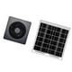 thumbnail image 5 of Extractor solar silencioso y resistente, accesorio para invernaderos y casas de mascotas en exteriores. Gris de 8 pulgadas, 5 of 9