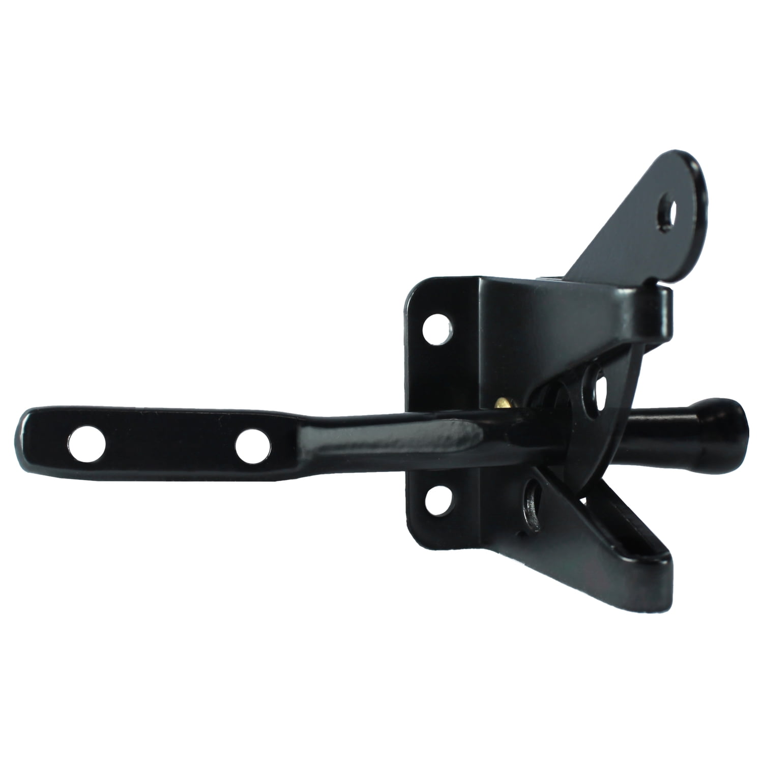 Single Sided Wood Fence Gate Latch - Black - Marine grade powder coated for long lasting looks and rust resistance