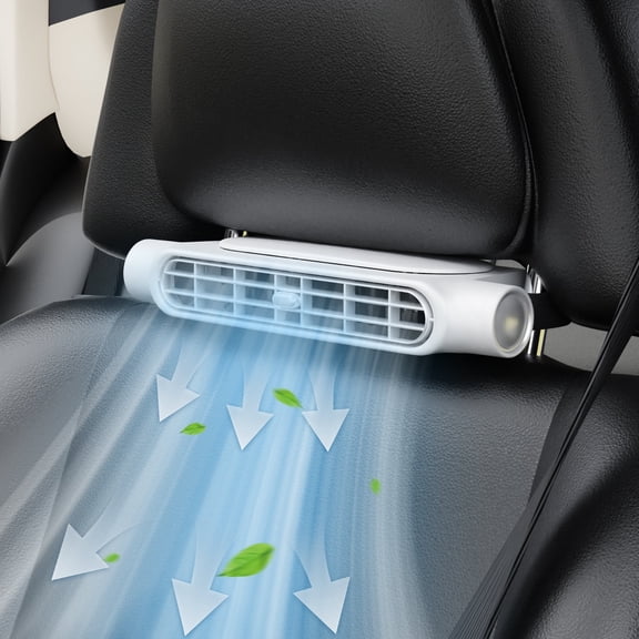 3 Speed Portable Driver and Passenger's Seat Vehicle Fan Cooler Car Seats Cooling Fansfor SUV Van RV Truck Sedan,Mini Car Mounted Seat Back Cooling Fan,
