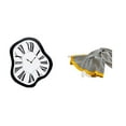 thumbnail image 1 of Reloj de pared interior nórdico con números , relojes distorsionados, reloj electrónico de lujo, manta tejida de acrílico, mecanismo silencioso, 1 of 8
