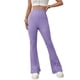 thumbnail image 4 of Pantalones Casuales, Cómodos Pantalones Casuales De Punto Suave Fibra De Poliéster De Color Puro Para Oficina Para Citas ANGGREK Púrpura S, 4 of 7