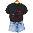 thumbnail image 7 of Cxenplz 4Th of July Graphic Tees for Girls Women USA Flag Letter Print Cute Tops Fashion Patriotic Independence Day T-Shirts, 7 of 7