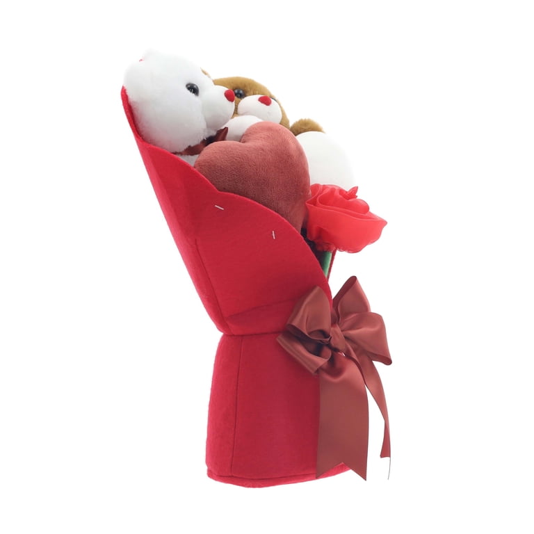 Way To Celebrate Valentine's Day 13" Medium Bear Bouquet photo 7