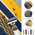 thumbnail image 5 of Entryway Rug 2'x3', Navy Yellow Grey Stripes Kitchen Runner Rugs Non-Slip Carpet Mats, Abstract Lines Geometric Modern Bedside Rugs Runners Washable Floor Carpet for Bathroom Laundry Room, 5 of 8