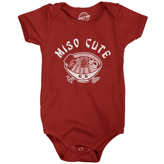 Miso Cute Baby Bodysuit Funny Hilarious Gift Shower Graphic Jumper for Infants