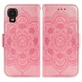 thumbnail image 6 of Compatible with Alcatel TCL A3 A509DL / A30 Wallet Phone Case and Tempered Glass Screen Protector Flip Credit Card Holder Stand Flower Cell Cover for TCLA3 TLC A 3 3A 509DL 30A 5102 5.5 inch Pink, 6 of 8
