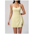 thumbnail image 3 of AEXTO Robe de Tennis avec Short Intégré et Soutien-Gorge Robe Athlétique pour Femmes Été Découpes Torsadée Robe d'Entraînement de Golf, 3 of 17