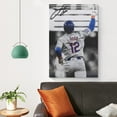 thumbnail image 4 of Francisco Lindors Canvas Poster Wall Art Poster Gifts Bedroom Prints Home Decor Hanging Picture Canvas Painting Posters 12x18inch(30x45cm), 4 of 6