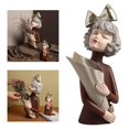 thumbnail image 1 of Escritorio de Resina Perfecl Jrón Secas Figura Niña Moderna, 1 of 8