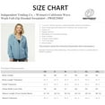 thumbnail image 3 of Independent Trading Co Women's Wave Wash Full-Zip Hooded Sweatshirt 52/48 Cotton/Polyester Winter Fleece Jackets (Misty Blue, S), 3 of 9