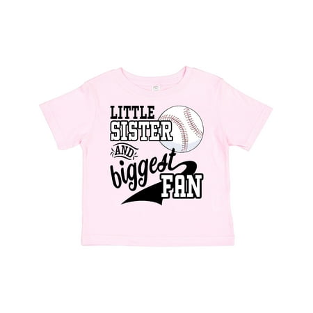 

Inktastic Little Sister and Biggest Baseball Fan Gift Toddler Boy or Toddler Girl T-Shirt