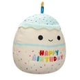thumbnail image 6 of Squishmallows Original 10 inch Kiks Blue & White Birthday Cake - Child's Ultra Soft Plush Toy, 6 of 8
