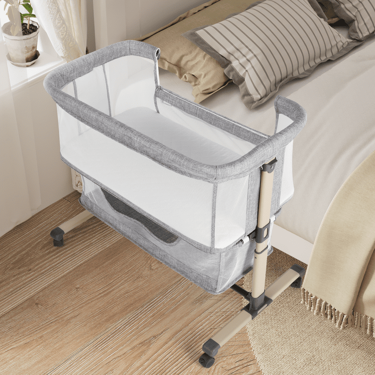 Baby Bassinet Bedside Sleeper Babyeap Bassinet For 0-6 Months Baby