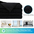 thumbnail image 2 of HOMEXCEL Microfiber Cleaning Cloth, 12 Pack Premium Microfiber Towels for Cars, Lint Free, Scratch-Free, Highly Absorbent, Reusable Cleaning Rags for Car, Household, Kitchen, Window, 11.5"X11.5" Black, 2 of 8