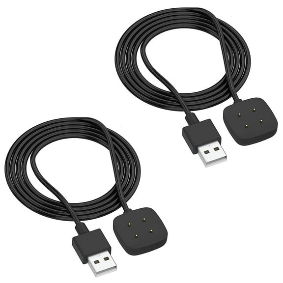 MYKOMI Charger Cable Compatible for Fitbit Versa4/Versa3/Sense2/Sense, Smartwatch USB Charger Adapter Charge Cord Charging Dock