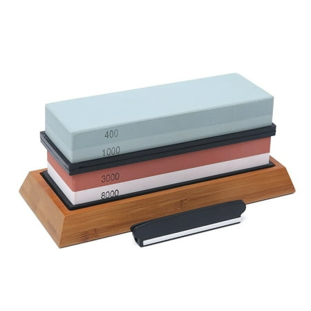 

Farfi 400-8000 Grit Double Sided Knife Sharpener Stone Blade Sharpening Polishing Tool