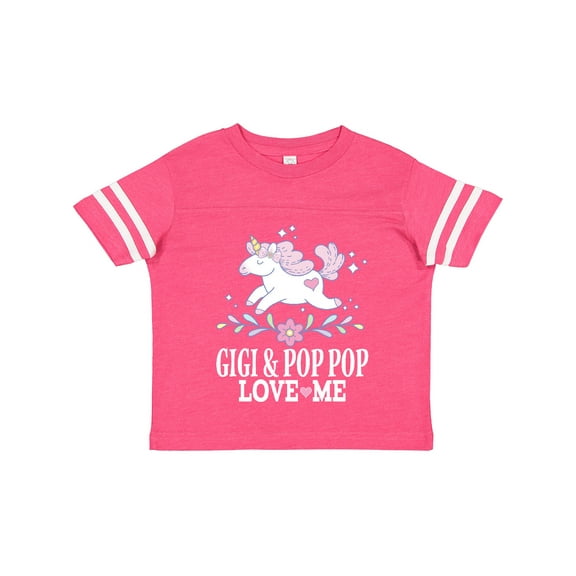 Inktastic Gigi and Pop Pop Unicorn Girls Toddler T-Shirt