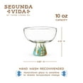 thumbnail image 4 of Segunda Vida Viajar Margarita Glasses, Birthday Wedding Gifts 10oz Set of 2, 4 of 7
