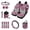 Dog Heart, variant on Psesaysky Boho Elephant Elastic Car Interior Accessories Bundle 15Pc Seat Covers, Belt Pads,Cup Coasters Air Vent Pouch Keychain Trash Can View Mirror Cover Steering Wheel Cover Easy Install