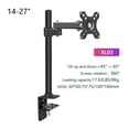 thumbnail image 2 of Bras de Bureau pour Moniteur 10-27 Pouces en Acier, Support de Téléviseur Lcd Simple, Inclinaison, Rotation 360°, Réglable, 2 of 6