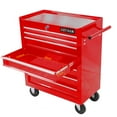 thumbnail image 6 of Rolling Tool Chest with Wheels and 7-Drawer, Detachable Tool Cabinet with Lock for Garage, Locking Mechanic Tool Cart Rolling Tool Box for Warehouse, Workshop, Repair Shop, Red, 6 of 9