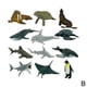 thumbnail image 3 of 12 piezas/set Mini modelo animal simulación dinosaurios animales marinos modelo de vida silvestre animales modelo mundial juguetes educativos para niños, 3 of 5