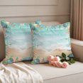 thumbnail image 6 of Outdoor Pillow Covers 24x24 Set of 2, Ocean Coastal Waterproof Patio Throw Pillow Covers for Couch Sofa Chair, Summer Nautical Beach Coral Starfish Decorative Pillowcases for Throw Pillows, 6 of 9