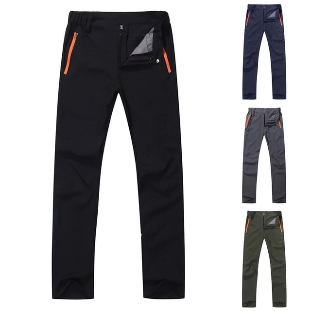 Blekii Pantalon de Randonnée à Séchage Rapide pour Hommes Pantalon Coquille Souple Coupe-Vent et Résistant à l'Eau, Pantalon d'Escalade Extensible pour Couples, Bas de Randonnée Légers, Durable pour Montagne