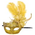 thumbnail image 1 of Máscara de mascarada Awlsyj para mujer, con plumas, veneciana, para Halloween, 1 of 3