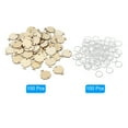 thumbnail image 3 of Uxcell Wooden Leaves, 100 Pack Unfinished Wood Leaves with Holes Blank Wooden Cutouts Ornaments Natural Wood Pieces, 3 of 6