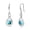 Dec.-Turquoise, variant on Aquamarine Dangle Drop Earrings 925 Sterling Silver Dainty Infinity Blue Gemstone March Birthstone Earring Fine Jewelry Birthday Mothers Day Gifts for Wife Her Women