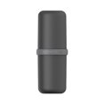 thumbnail image 3 of Travel Wash Cup Set Portable Toothpaste Toothbrush Organizer Holder Solid Color Organizer Tooth Brush Holder Home Hotel Case for Accessories Black, 3 of 8