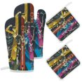 thumbnail image 7 of Power Rangers 4 Pcs Oven Mitts And Pot Holders Kitchen Oven Glove with Potholders Non-Slip Cooking Gloves for Cooking Baking Grilling, 7 of 7