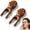 2Pc, variant on Frog Shaped Acupressure Massage Tool With Sandalwood Brass Beads, Facial Ear Fascia Reflexology Stick, Portable Massage Tool For Daily Relaxation Care,1Pc