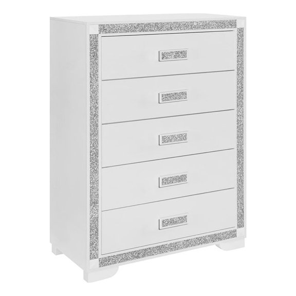 Soleil White Engineered Wood Bedroom Chest