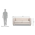 thumbnail image 5 of James 74" Modern Tuxedo Sofa Sky Neutral Beige Polyester, 5 of 6