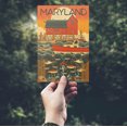 thumbnail image 2 of Maryland, Geometric (4x6 Birch Wood Postcards, 2-Pack Stationary, Rustic Home Wall Decor), 2 of 5