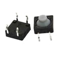 thumbnail image 4 of 20Pcs/lot 8x8x5MM 4PIN/2PIN G77 Conductive Silicone Soundless Tactile Tact Push Button Micro Switch Self-rese, 4 of 6