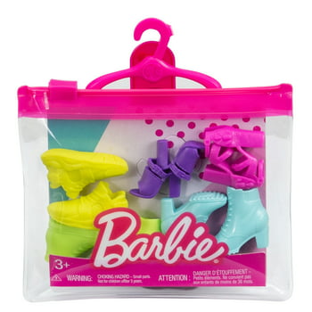 Barbie Accessory Pack with 5 Pairs of Shoes (Heels, Boots & Sneakers)