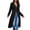 *Black, variant on Women's Longline Half Zip Hooded Cardigan , Casual Stretchy Duster Coat For Women , Ladies' Slim Fit Fall Outerwear with Pockets, Green , S-3XL