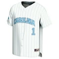 thumbnail image 2 of Men's GameDay Greats #1 White North Carolina Tar Heels Lightweight Baseball Fashion Jersey, 2 of 4