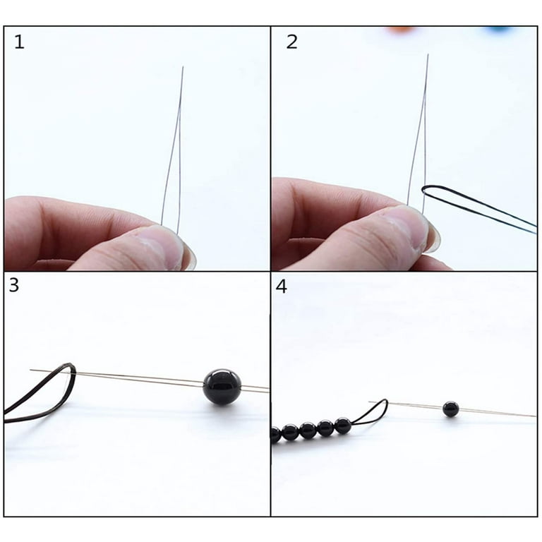 18 Pieces Beading Needles, 6 Sizes Seed Beads Needles Big Eye