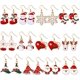 thumbnail image 2 of 12 Paires Boucles D'oreilles Pendantes De Goutte De Nol Stud De Nol Ensemble De Bijoux Boucles D'oreilles De Cadeau De Nol Pour Femmes Filles Enfants, 2 of 5