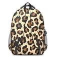 thumbnail image 3 of Classic Leopard Print Backpack for School,Cute School Bag,Schoolbag with Adjustable Shoulder Straps & Padded Back,16.9 Inch, 3 of 5