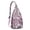 Pink-2, variant on Sling Backpack - Handcrafted Paisley Pattern, Multi-Functional Pack for Weekend Getaways